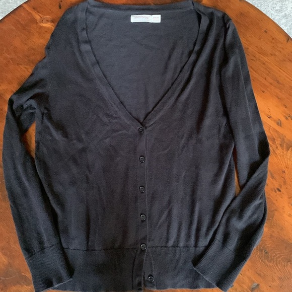 Black Basic Cardigan - Picture 2 of 5